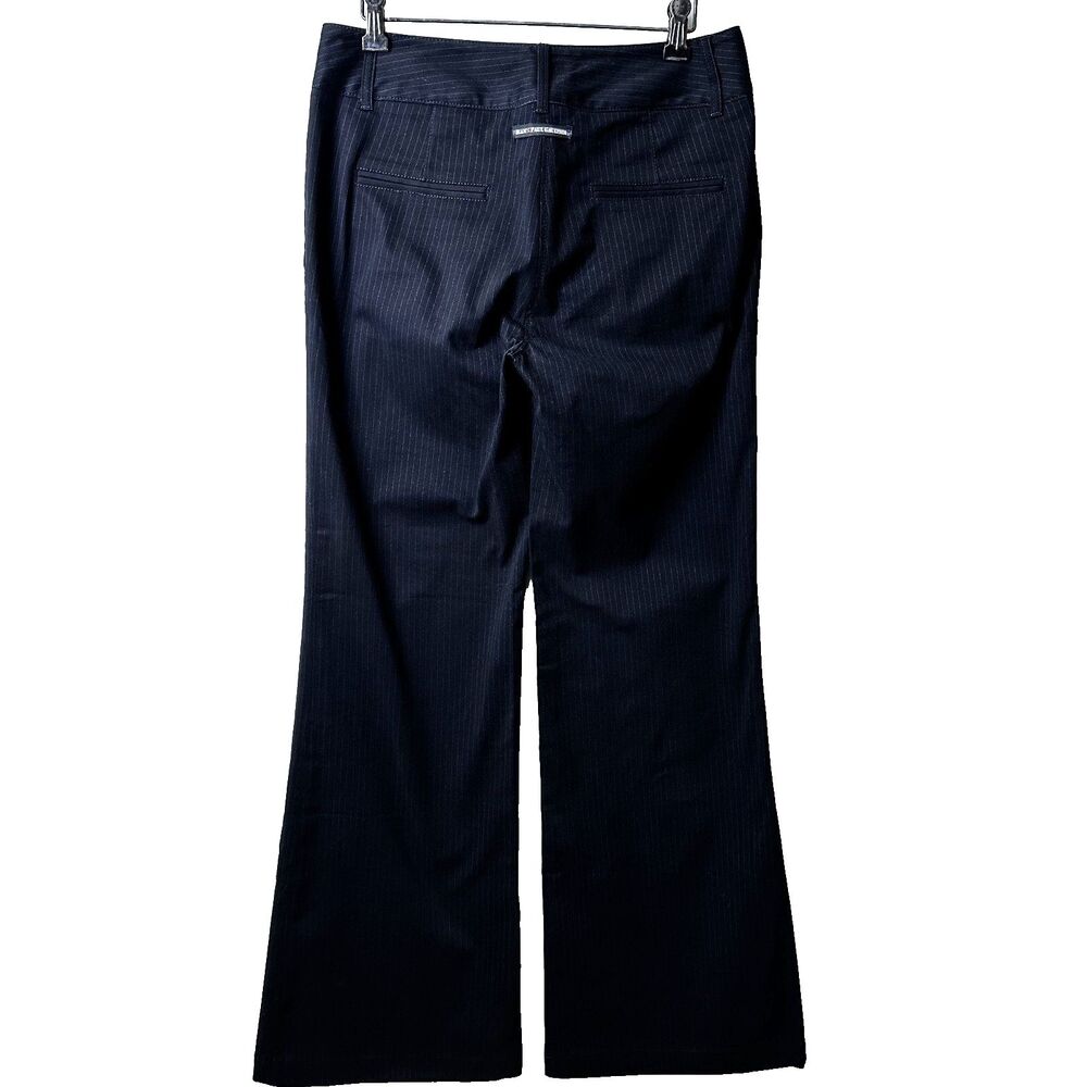 Jean's Paul Gaultier Women's Y2K Black Pinstripe Wide-Leg Cotton Pants Sz 29 New - Picture 5 of 16
